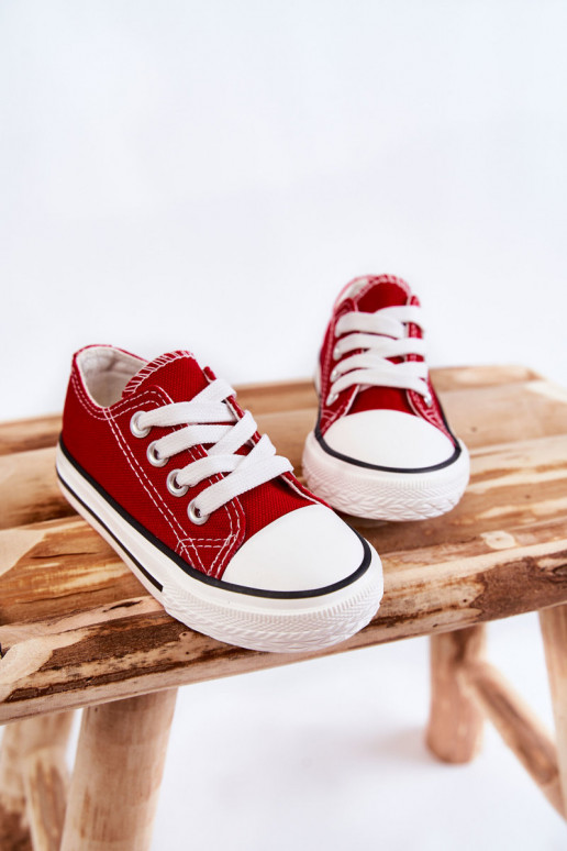 Deportivas infantiles clásicas en color rojo Filemon