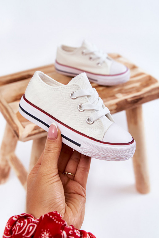 Deportivas infantiles clásicas en color blanco Filemon