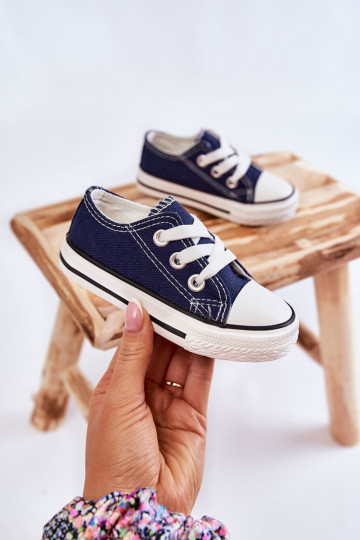 Deportivas infantiles clásicas en color azul oscuro Filemon 2