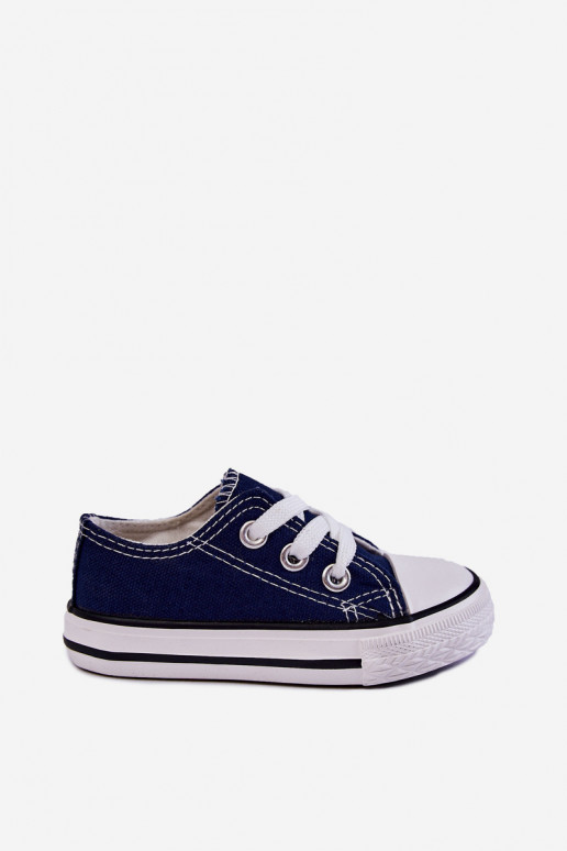 Deportivas infantiles clásicas en color azul oscuro Filemon