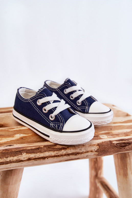 Deportivas infantiles clásicas en color azul oscuro Filemon