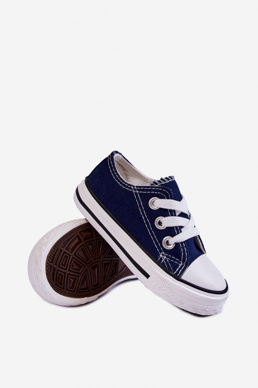 Deportivas infantiles clásicas en color azul oscuro Filemon