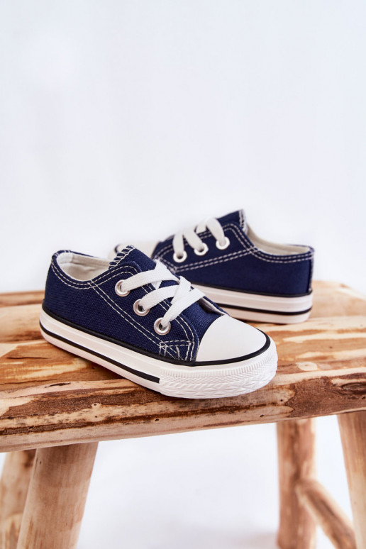 Deportivas infantiles clásicas en color azul oscuro Filemon