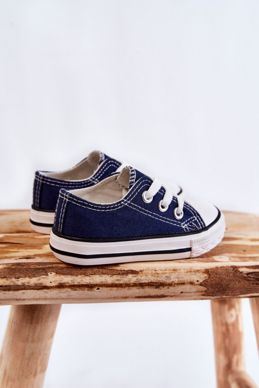 Deportivas infantiles clásicas en color azul oscuro Filemon