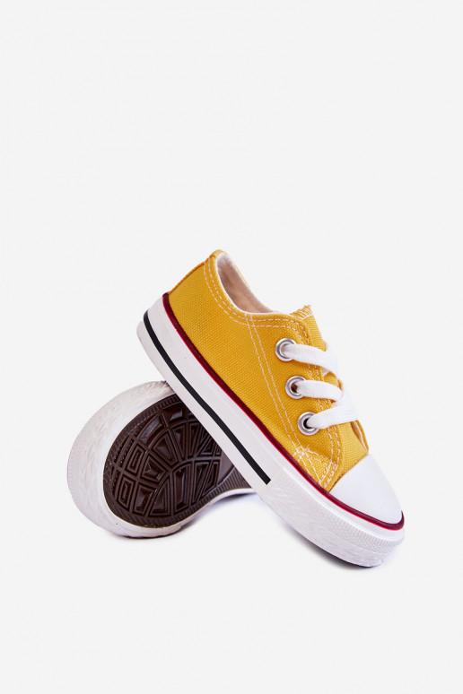 Deportivas infantiles clásicas en color amarillo Filemon