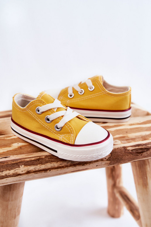 Deportivas infantiles clásicas en color amarillo Filemon
