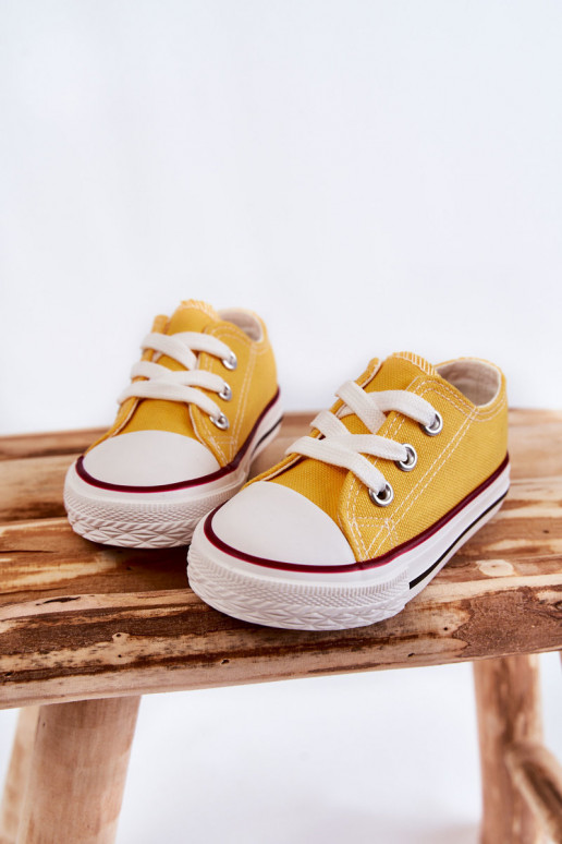 Deportivas infantiles clásicas en color amarillo Filemon