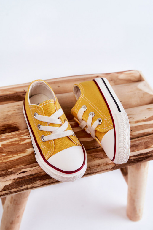 Deportivas infantiles clásicas en color amarillo Filemon