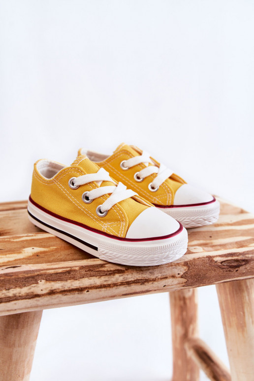 Deportivas infantiles clásicas en color amarillo Filemon