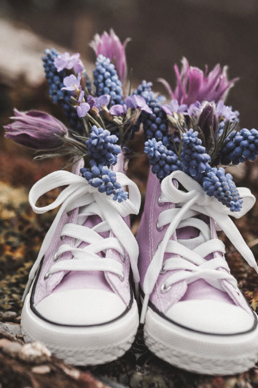 Zapatos infantiles con suela color Morado Filemon