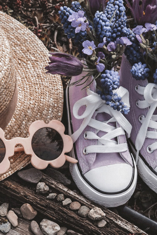Zapatos infantiles con suela color Morado Filemon