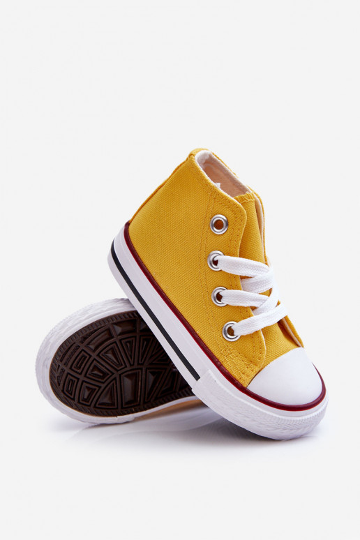 Zapatos infantiles con suela, amarillo Filemon