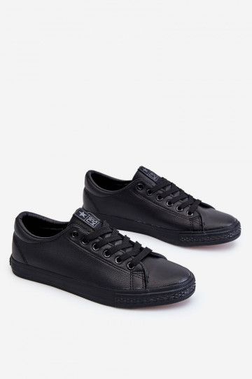 Zapato casual con tiras modelo clásico en color negro Misima