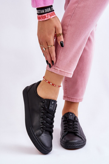 Zapato casual con tiras modelo clásico en color negro Misima 2