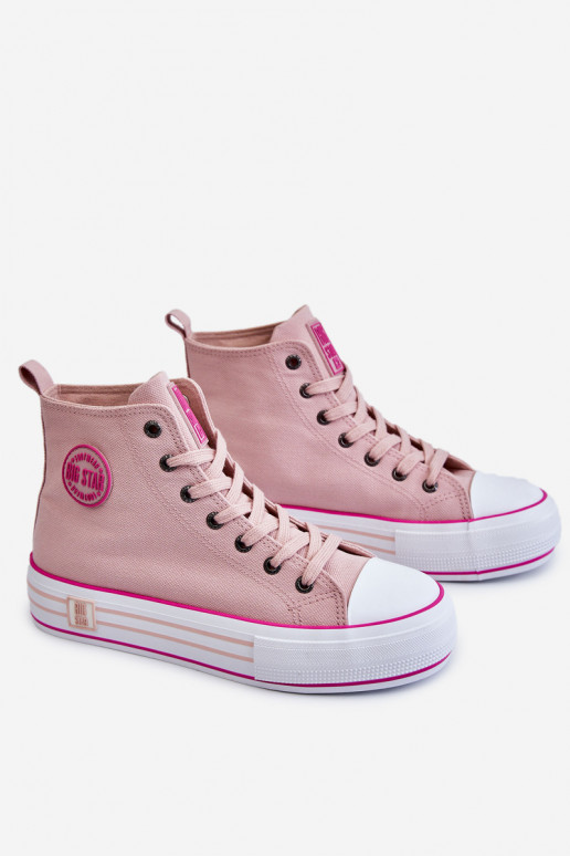 zapatos casual con plataforma Big Star LL274186 rosa zapatos casual con plataforma Big Star LL274186 rosa