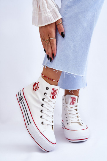 Zapatos casual con plataforma Big Star LL274185 color blanco. 2