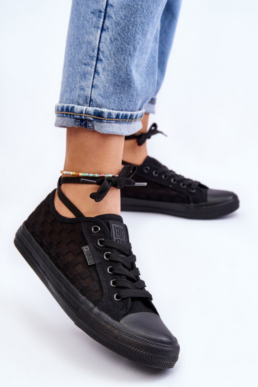 Zapato plano modelo clásico Big Star LL274072 color negro