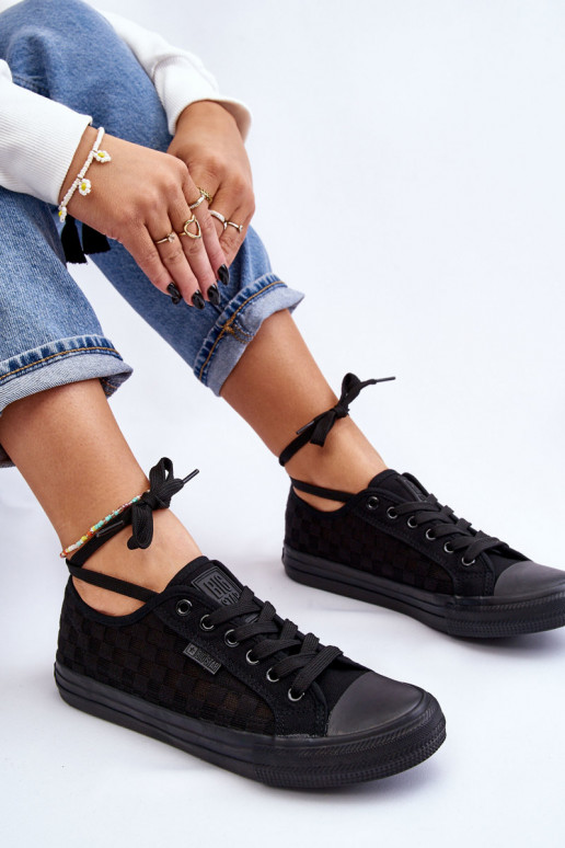 Zapato plano modelo clásico Big Star LL274072 color negro