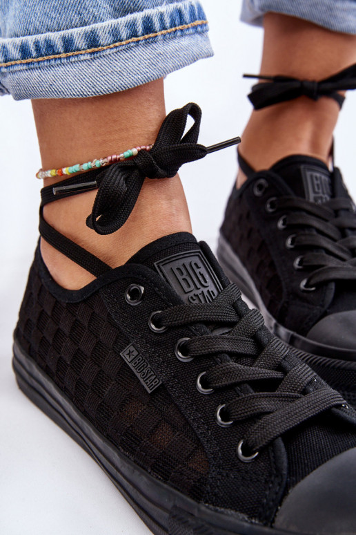 Zapato plano modelo clásico Big Star LL274072 color negro