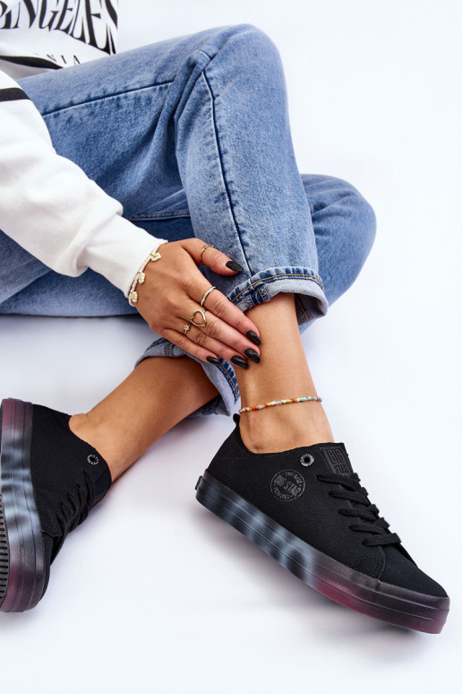 Zapatos de mujer con plataforma de colores Big Star LL274239 negro Zapatos de mujer con plataforma de colores Big Star LL274239 negro