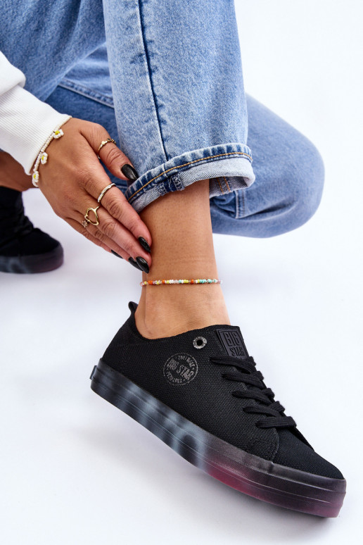 Zapatos de mujer con plataforma de colores Big Star LL274239 negro Zapatos de mujer con plataforma de colores Big Star LL274239 negro