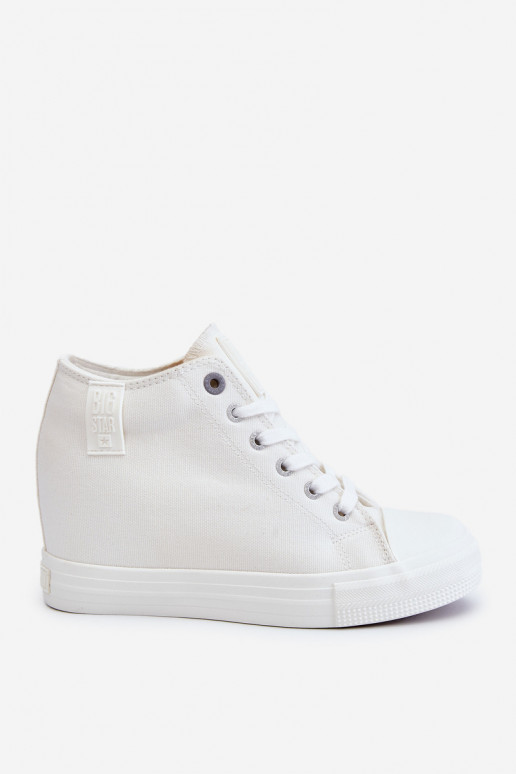 Zapatos casual con suela Big Star LL274035 color blanco.