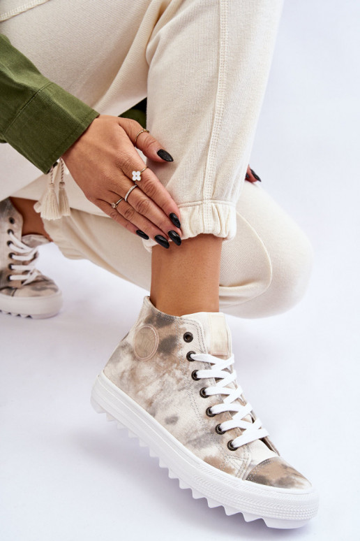 Zapatos de ocio Big Star LL274047 Color blanco-verde