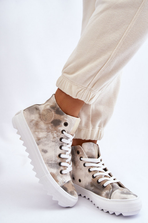 Zapatos de ocio Big Star LL274047 Color blanco-verde