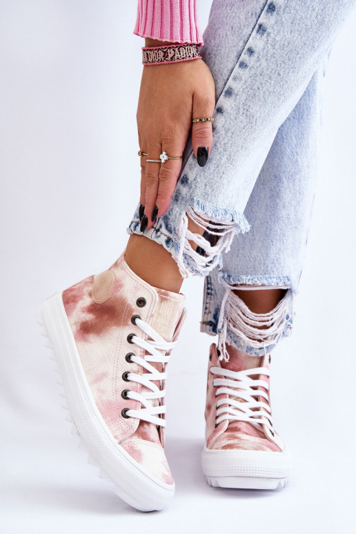 Zapatos casual Big Star LL274048 beige-rosa