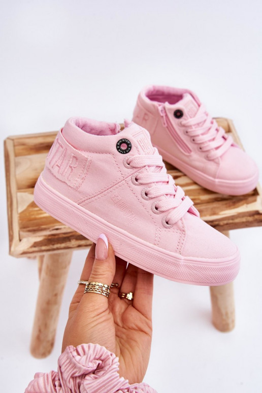 Zapatos de ocio infantiles con bota modelo clásico Big Star LL374003 color rosa