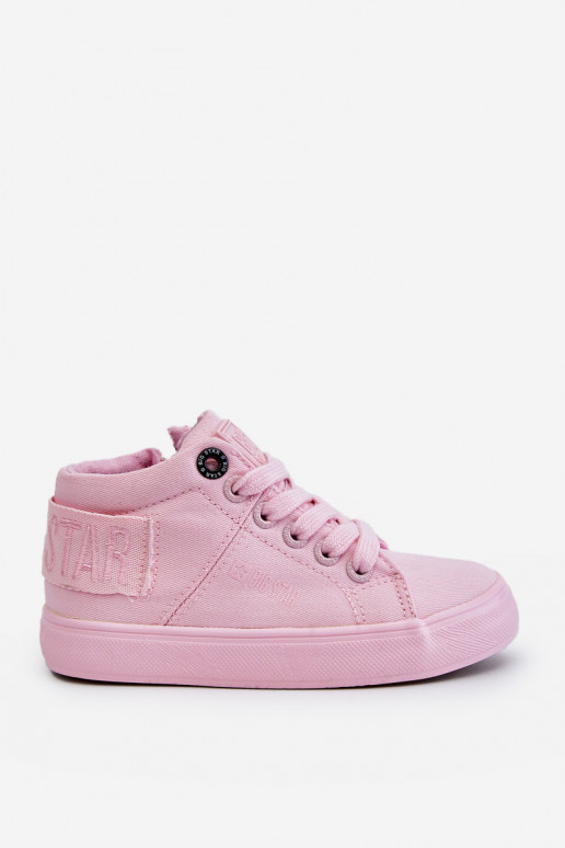 Zapatos de ocio infantiles con bota modelo clásico Big Star LL374003 color rosa