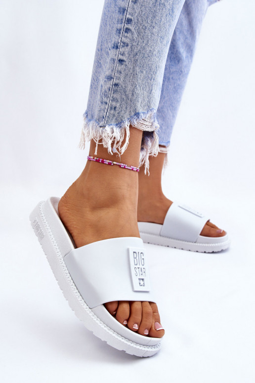 Pantuflas Big Star LL274428 blanco