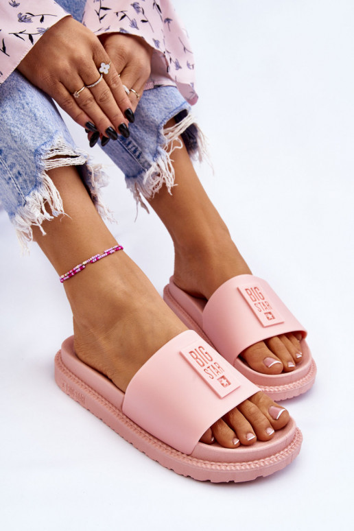 Pantuflas Big Star LL274425 Tono rosa claro