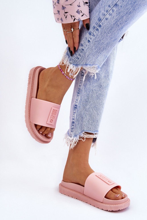 Pantuflas Big Star LL274425 Tono rosa claro