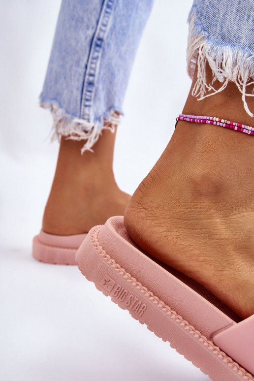 Pantuflas Big Star LL274425 Tono rosa claro