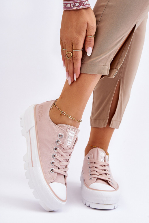 zapatos casual con plataforma Big Star LL274151 Nude