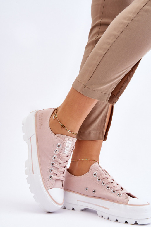 zapatos casual con plataforma Big Star LL274151 Nude