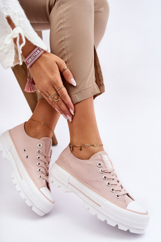 zapatos casual con plataforma Big Star LL274151 Nude