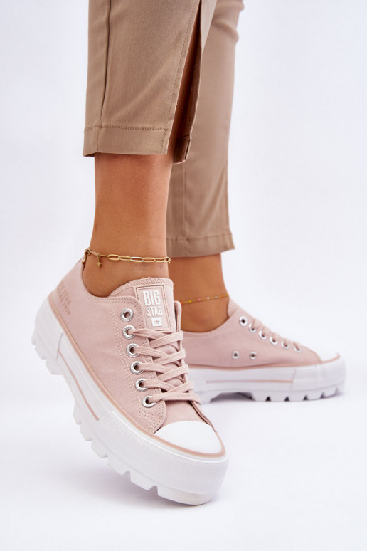 zapatos casual con plataforma Big Star LL274151 Nude