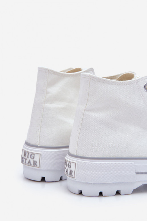 Zapatos casual con plataforma Big Star LL274156 color blanco