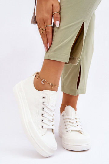 Zapatillas con cordones Big Star LL274968 color blanco 2