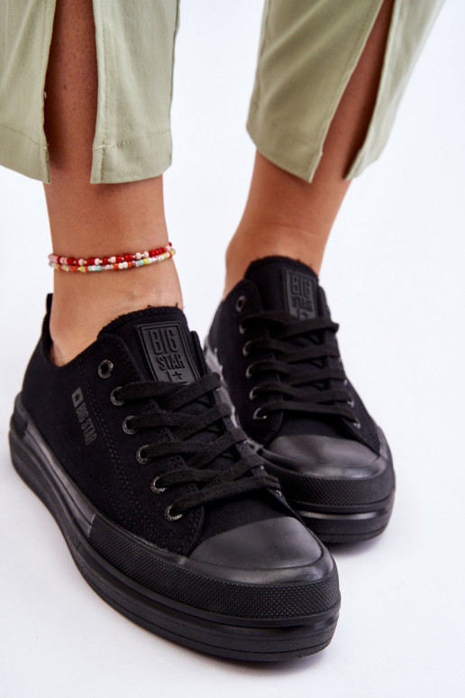 Zapatillas con cordones Big Star LL274967 color negro