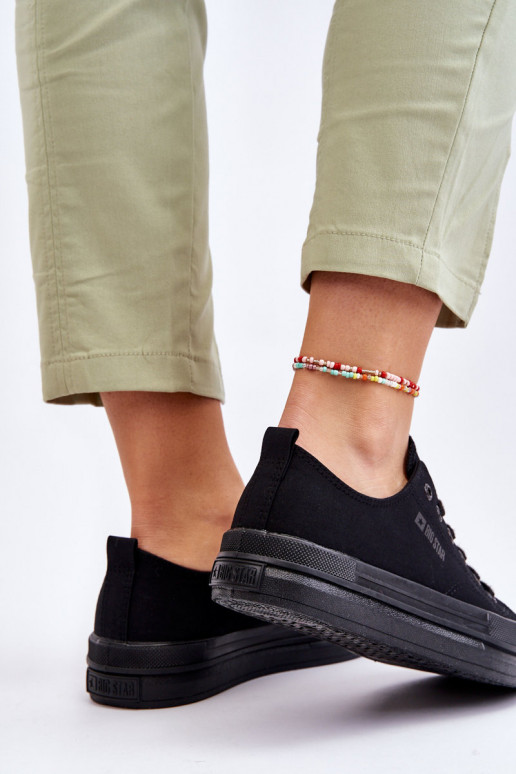 Zapatillas con cordones Big Star LL274967 color negro