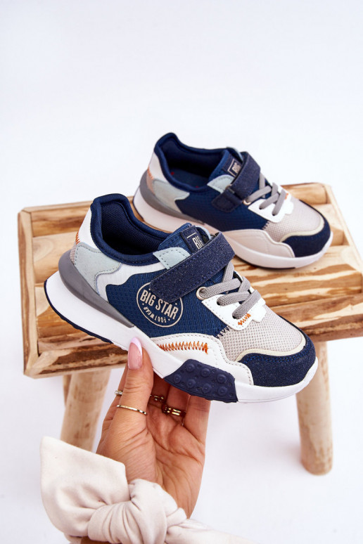 Zapatillas Infantiles modelo zapatos Memory Foam System Big Star LL374225 azul oscuro