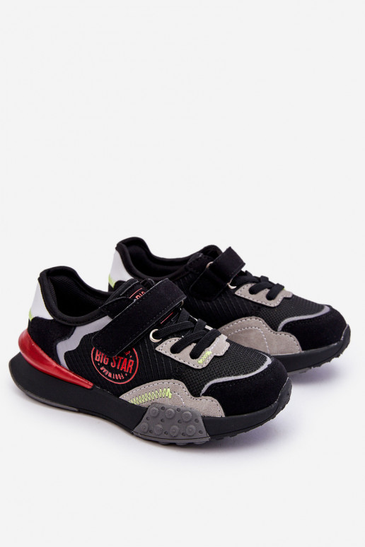 Zapatillas infantiles modelo zapatos Memory Foam System Big Star LL374224 color negro