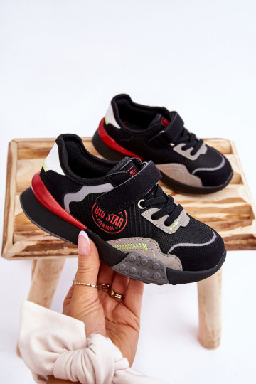 Zapatillas infantiles modelo zapatos Memory Foam System Big Star LL374224 color negro 2