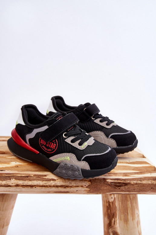 Zapatillas infantiles modelo zapatos Memory Foam System Big Star LL374224 color negro