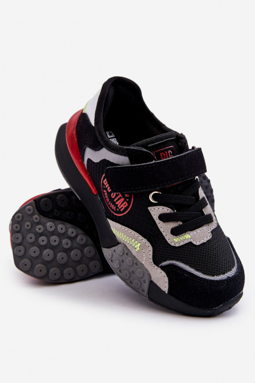 Zapatillas infantiles modelo zapatos Memory Foam System Big Star LL374224 color negro