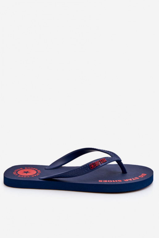 Pantuflas Big Star LL174424 azul oscuro
