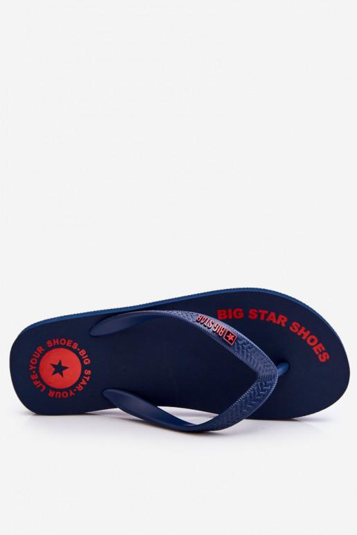 Pantuflas Big Star LL174424 azul oscuro